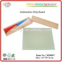 Montessori Material Subtraktion Streifen Board